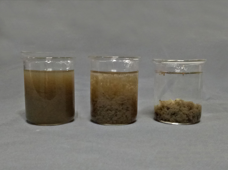 印染污水絮凝劑燒杯選型實驗